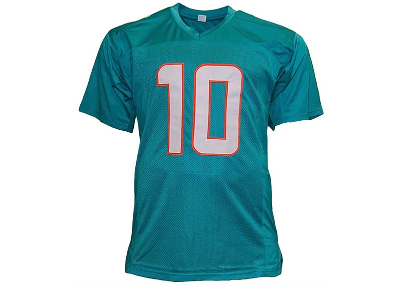 Tyreek Hill Autographed Miami Custom Teal Football Jersey Beckett