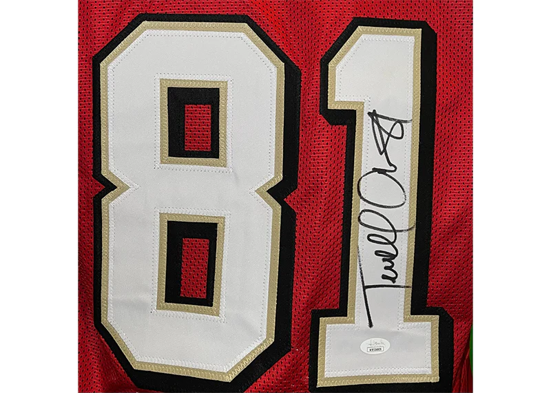 Terrell Owens Autographed San Francisco Custom Red Football Jersey (JSA)