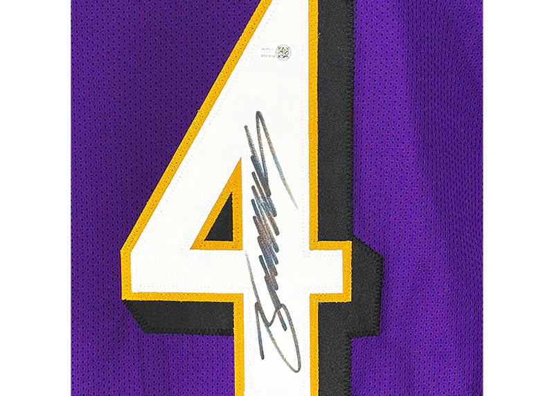 Zay Flowers Signed Baltimore Custom Purple Football Jersey JSA