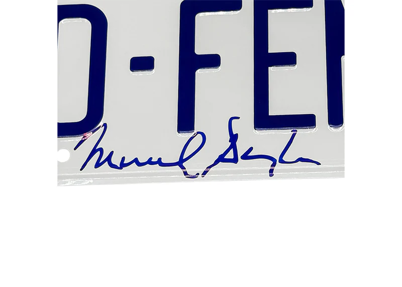 Michael Douglas Signed License Plate D-FENS Falling Down Autograph Beckett