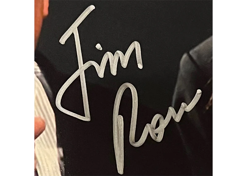 Jim Ross Signed 8x10 WWE Photo With Undertaker JSA