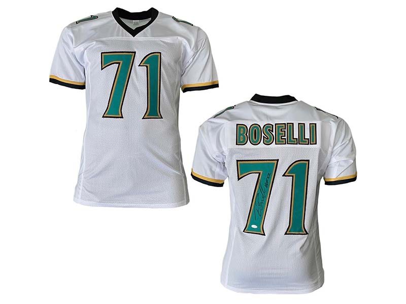 Tony Boselli Autographed Jacksonville Pro Style White Football Jersey JSA