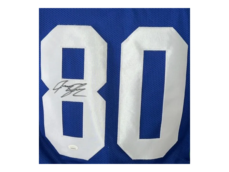 Brandon Stokley Autographed Indianapolis Pro style Blue Football Jersey JSA