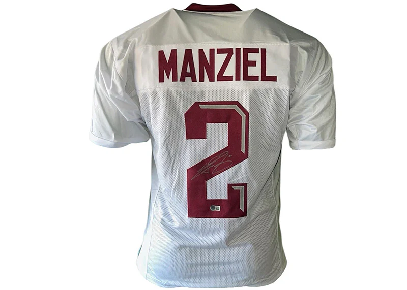 Johnny Manziel Autographed Custom College Football Jersey White Beckett