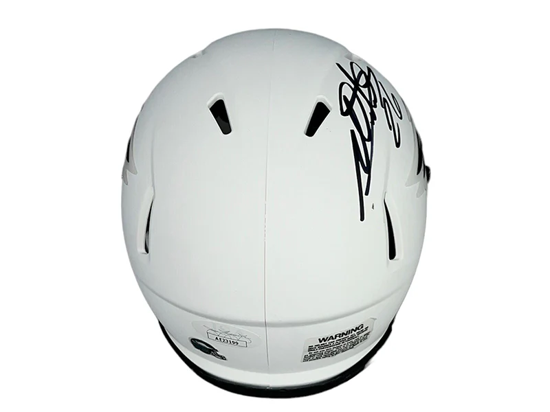 Miles Sanders Philadelphia Eagles Autographed Lunar Mini Helmet (JSA)