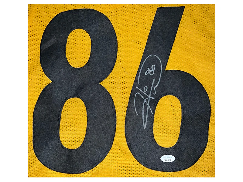 Hines Ward Autographed Pittsburgh Pro Style Yellow Football Jersey (JSA)
