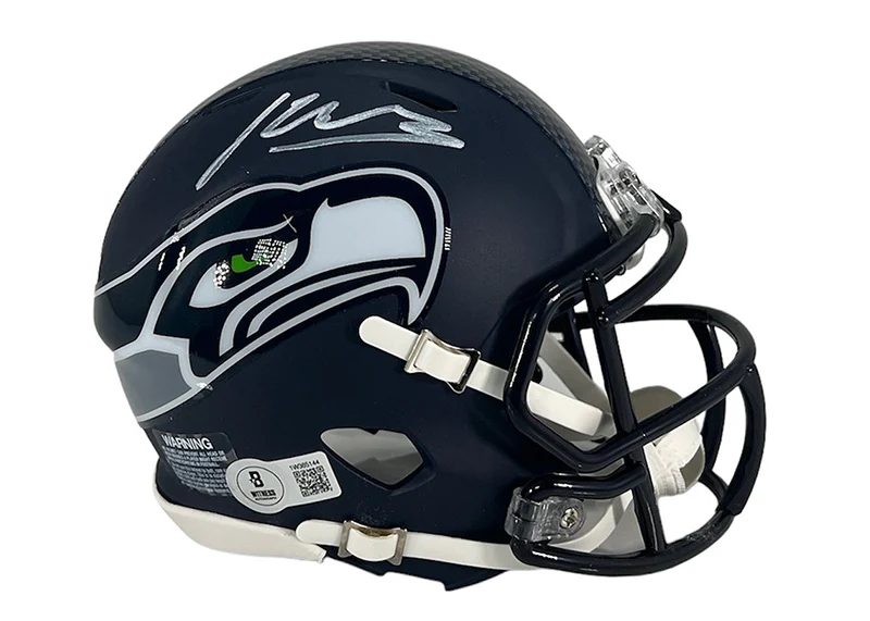 Kenneth Walker III Signed Seattle Seahawks Mini Speed Football Helmet Beckett