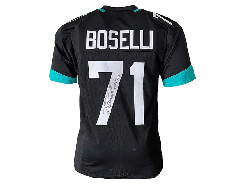 Tony Boselli Autographed Jacksonville Pro Style Black Football Jersey JSA