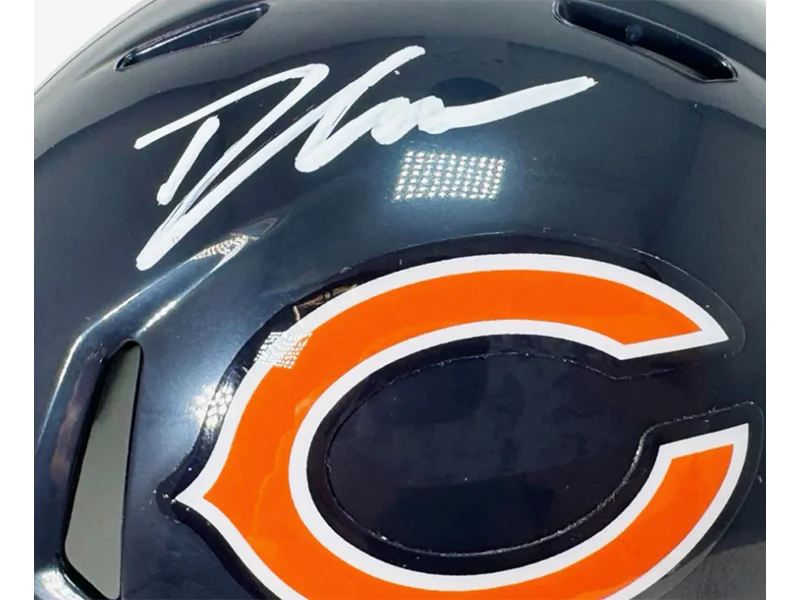 D'Andre Swift Signed Chicago Bears Speed Mini Football Helmet (JSA)