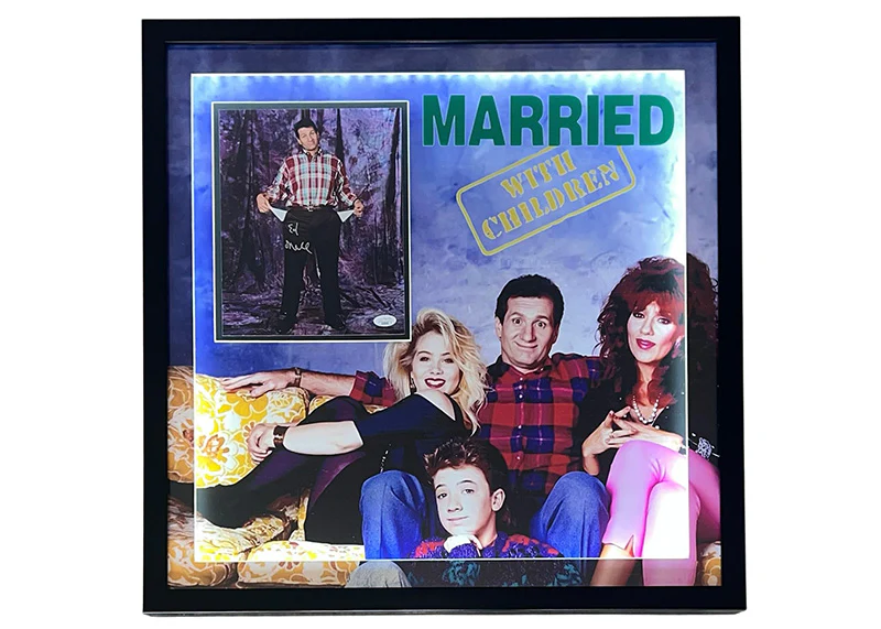 Ed O��Neill Al Bundy Signed 3D Light Up Framed 25x25 Photo JSA