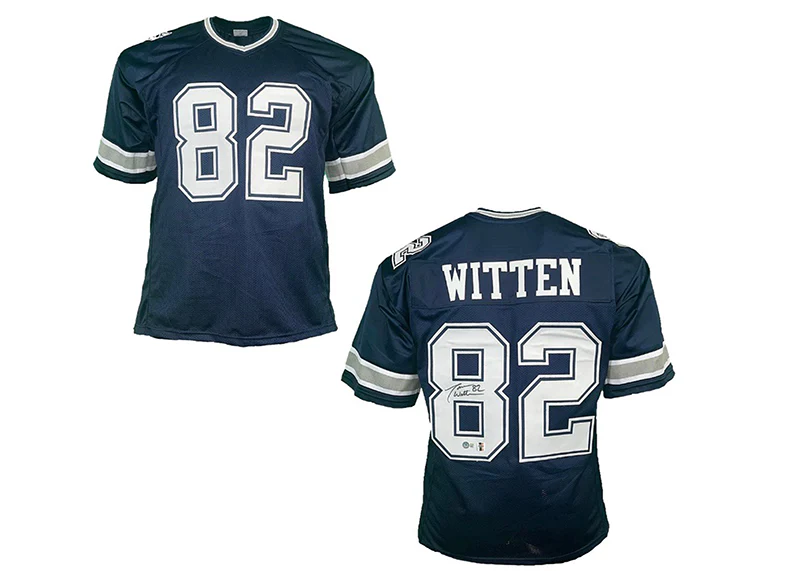 Jason Witten Signed Dallas Custom Navy Football Jersey Beckett