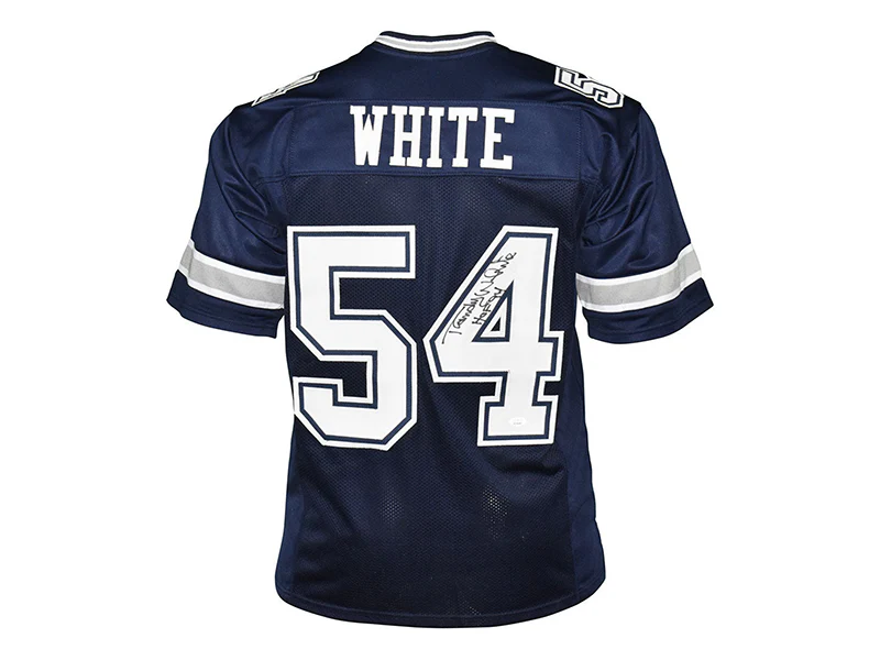Randy White Autographed Dallas HOF 94 Inscription Pro Style Blue Football Jersey JSA