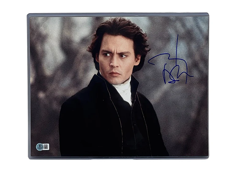 Johnny Depp Signed Sleepy Hollow 11x14 Photo Autograph Beckett