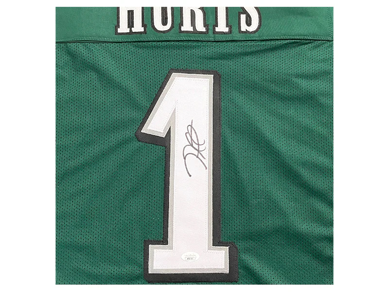Jalen Hurts Autographed Philadelphia Custom Green Football Jersey (JSA)
