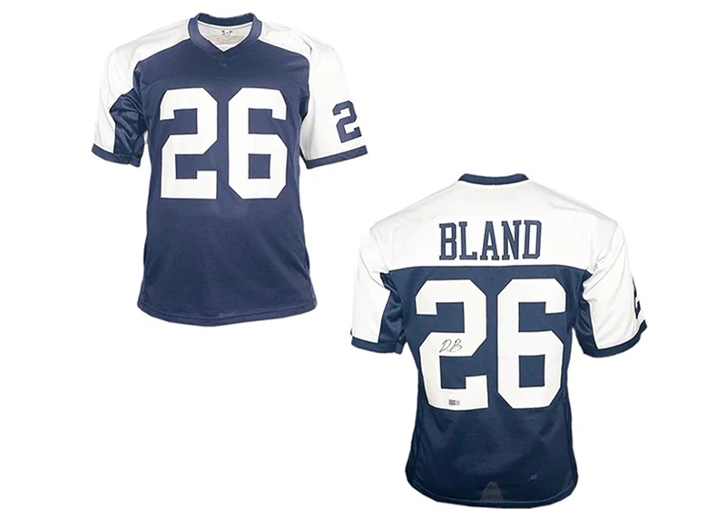 Daron Bland Signed Dallas Custom Thanksgiving Football Jersey Beckett