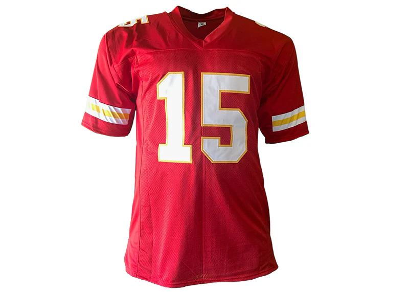 Patrick Mahomes Custom Unsigned Red Football Jersey