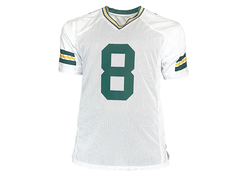 Josh Jacobs Signed Green Bay Custom White Football Jersey Beckett