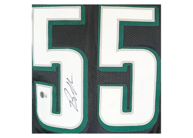Brandon Graham Signed Philadelphia Custom Black Football Jersey JSA