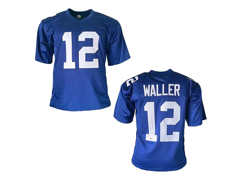 Darren Waller Autographed New York Pro Style Blue Football Jersey JSA