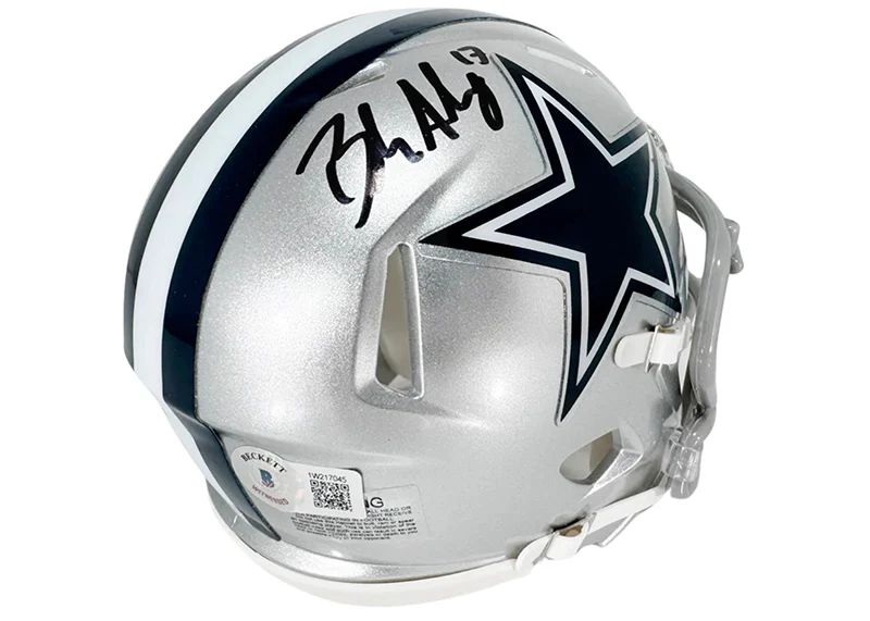 Brandon Aubrey Signed Dallas Cowboys Speed Mini Football Helmet Beckett