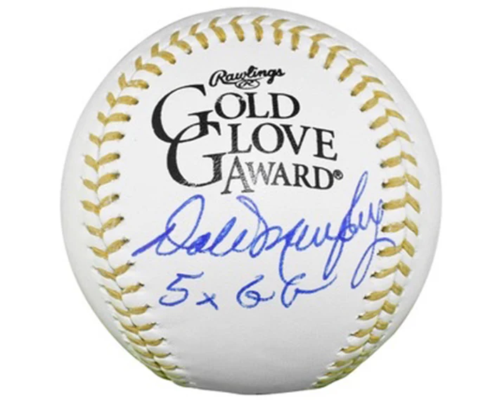 Dale Murphy Signed Official Major League Gold Glove Baseball (JSA) 82,83 NL MVP Inscription