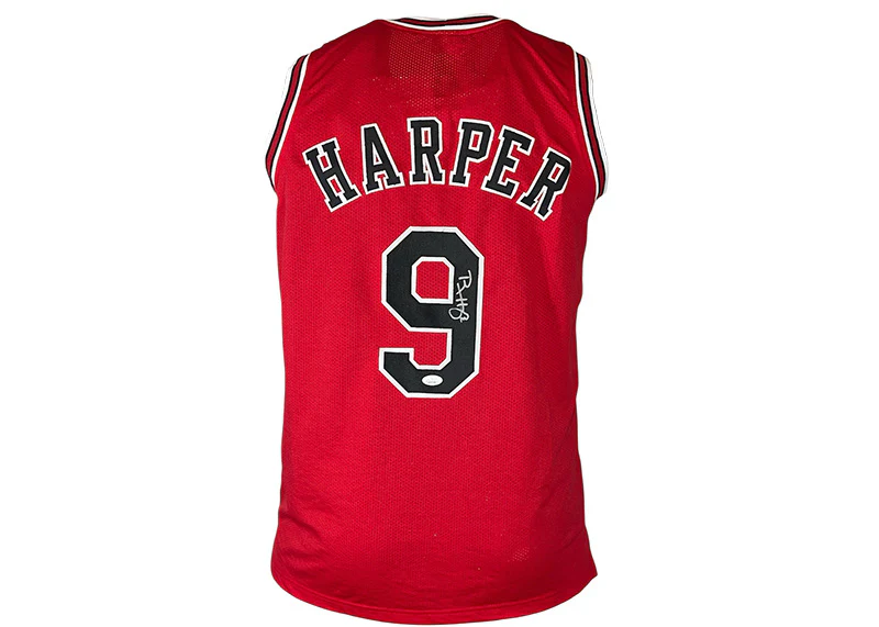 Ron Harper Signed Chicago Custom Red Jersey JSA