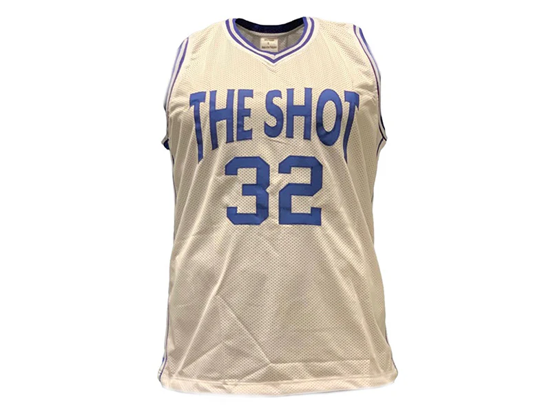 Christian Laettner Autographed ��The Shot�� White College Jersey (JSA)