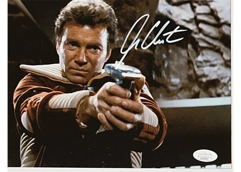 William Shatner Signed Star Trek 14x16 Photo Framed Captain Kirk JSA