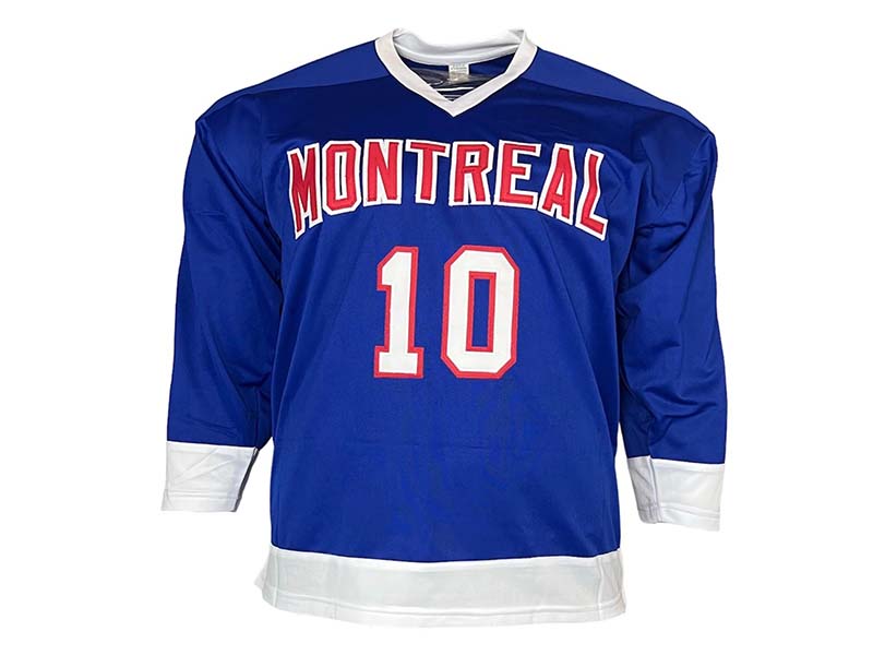Guy Lafleur Autographed Montreal Blue Custom Hockey Jersey (JSA)