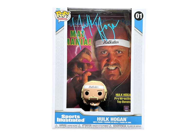 Hulk Hogan Signed WWE Sports Illustrated Funko Pop #01 Beckett