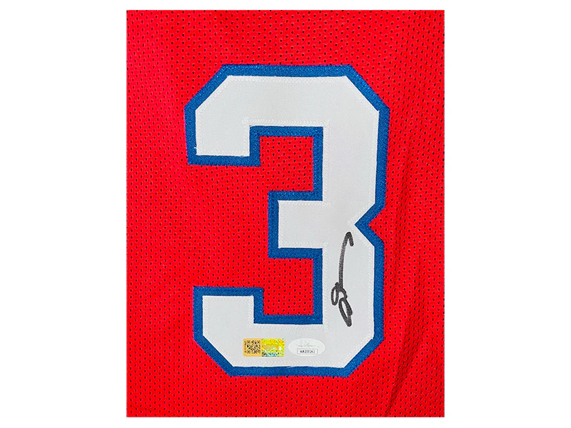 Allen Iverson Autographed Philadelphia Red Pro Style Basketball Jersey (JSA)