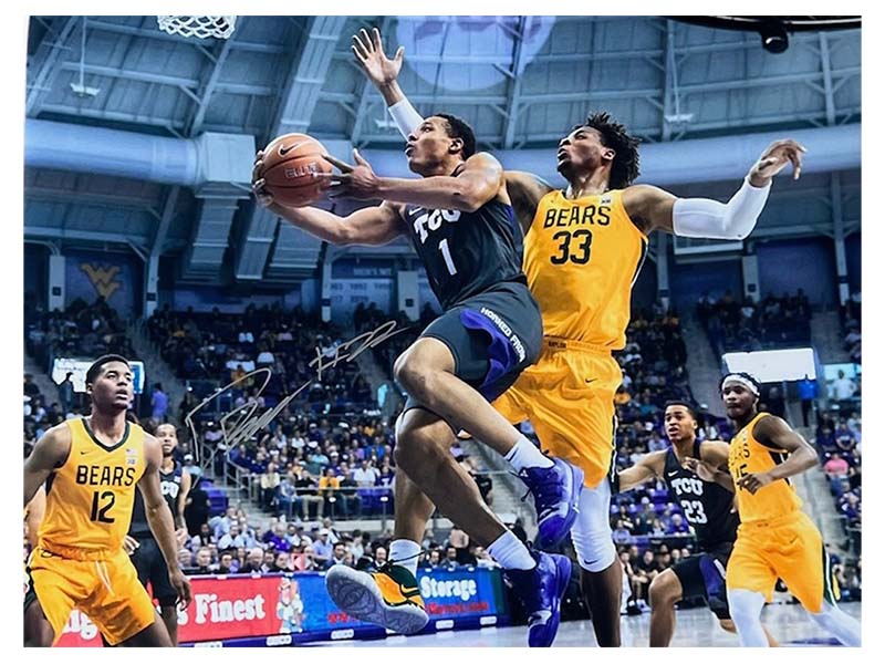 Desmond Bane Signed Autographed 16x20 TCU Vs Baylor Bears Photo (JSA)