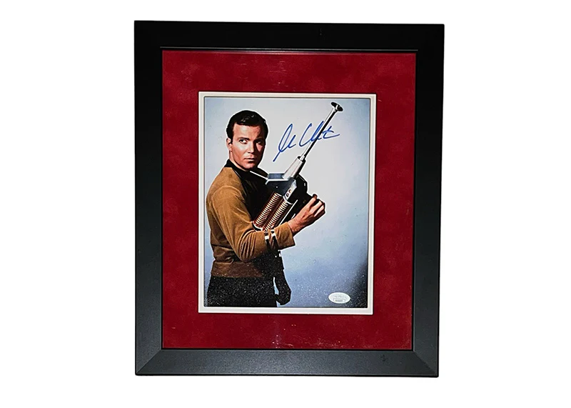William Shatner Signed Star Trek 14x16 Framed Photo Captain Kirk JSA