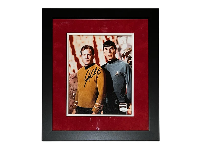 William Shatner Signed Star Trek 14x16 Framed Photo Captain Kirk JSA