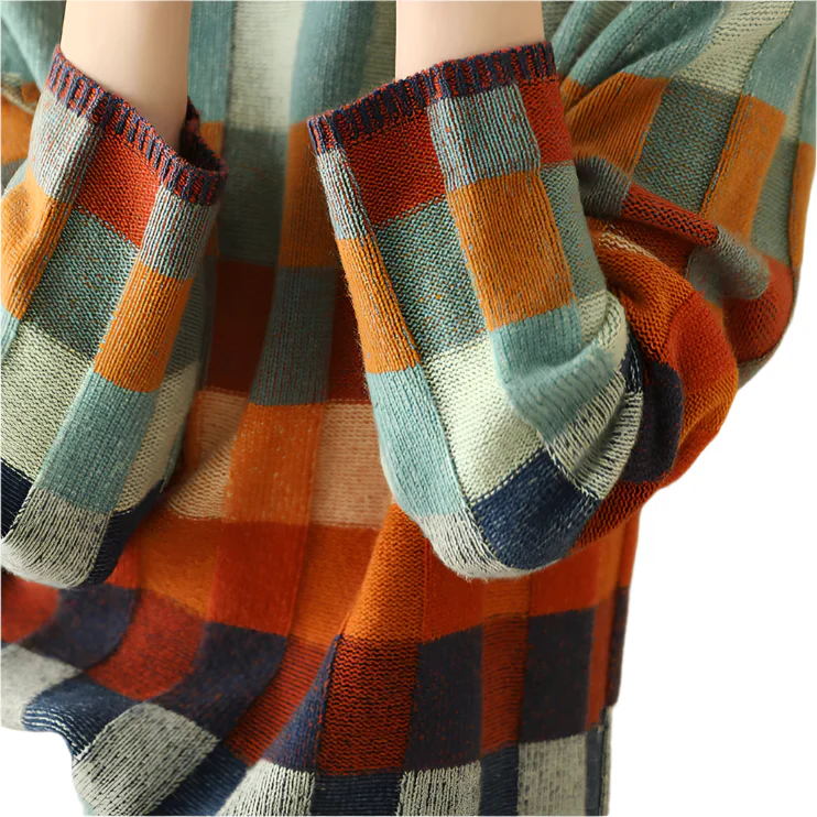 Chic Rullekrave Sweater med Feminine Detaljer