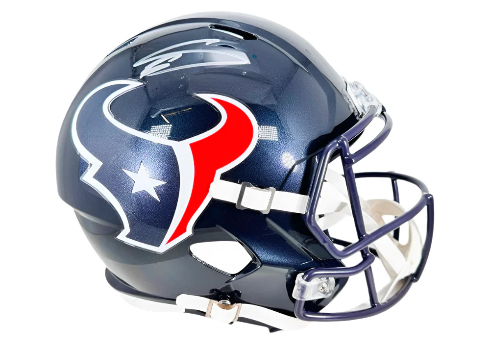 Stefon Diggs Signed Houston Texans Speed Full Size Replica Football Helmet Beckett
