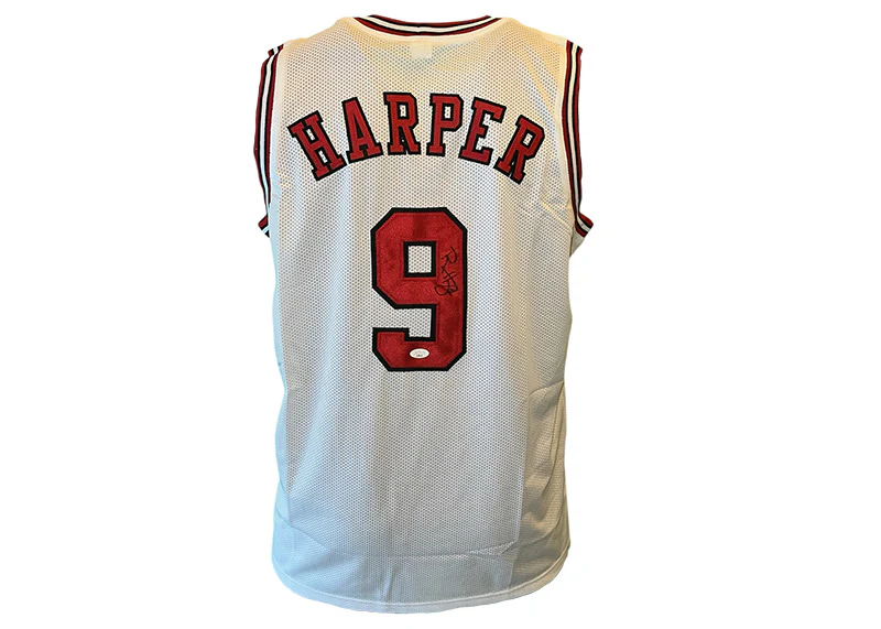 Ron Harper Signed Chicago Custom White Jersey JSA