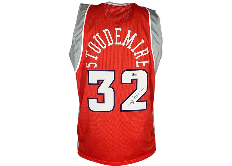 Amar'e Stoudemire Signed Phoenix Custom Orange Basketball Jersey (Beckett)