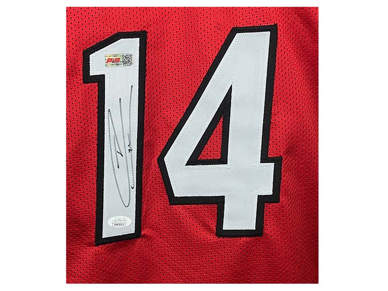 Tyler Herro Autographed Pro Style Miami Red basketball Jersey JSA