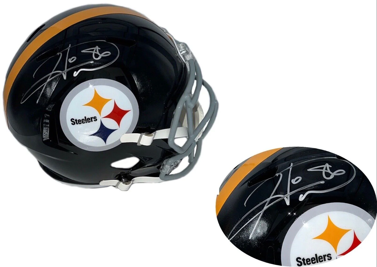Hines Ward Autographed Pittsburgh Steelers Full Size Speed Football Helmet (JSA)