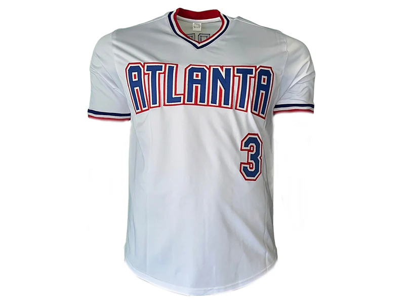 Dale Murphy Autographed Atlanta White Baseball Throwback Jersey (JSA)