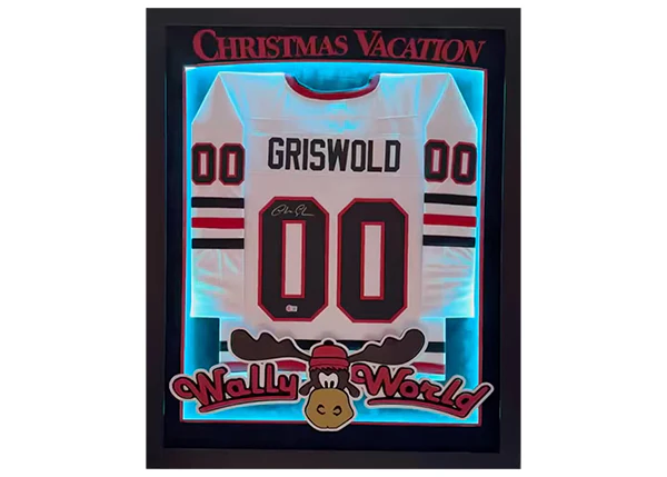 Chevy Chase Signed Griswold Lampoons Christmas Vacation 34x42 Light Up Frame