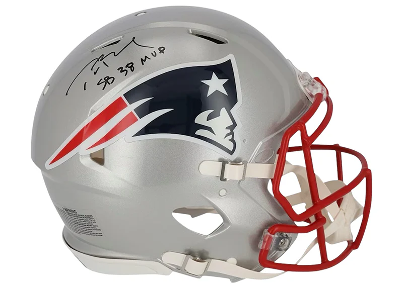 Tom Brady New England Patriots Autographed Speed Authentic Helmet with 