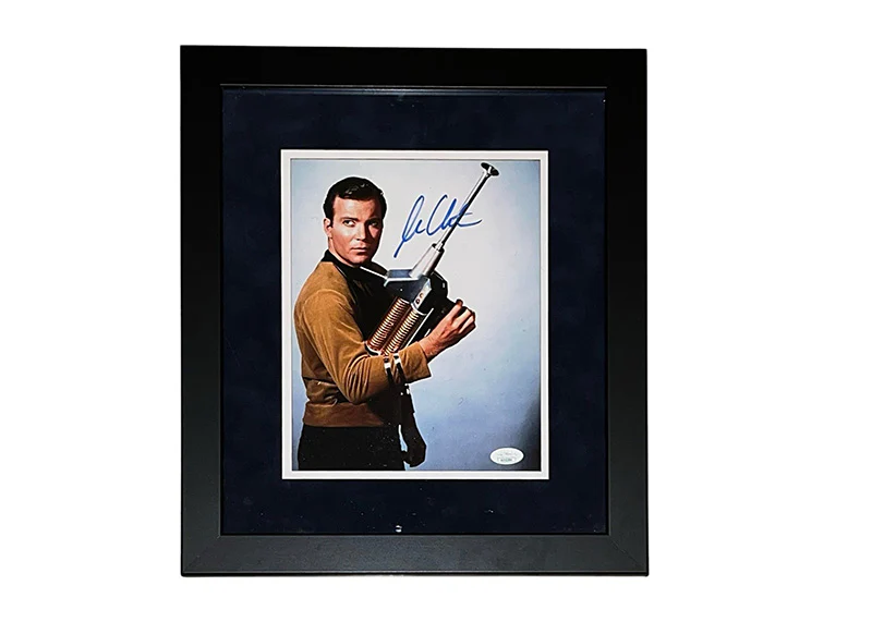 William Shatner Signed Star Trek 14x16 Framed Photo Captain Kirk JSA
