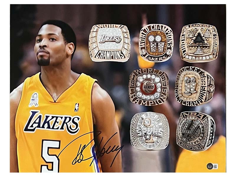 Robert Horry Signed 16x20 Los Angeles Lakers Photo Beckett