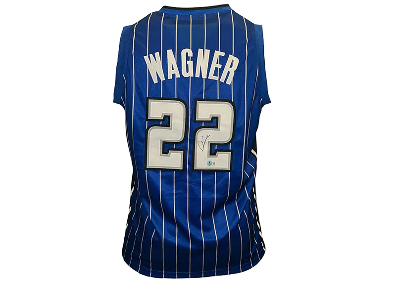 Franz Wagner Signed Orlando Blue Pinstripe Custom Jersey Beckett