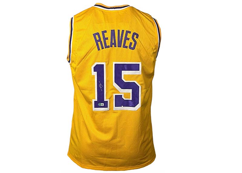 Austin Reaves Signed Custom Los Angeles Yellow Basketball jersey Beckett