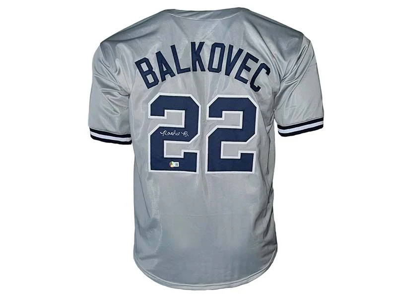 Rachel Balkovec Autographed New York Gray Pro Style Jersey Beckett