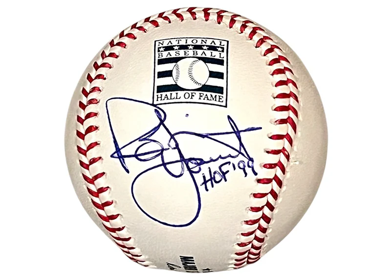 Robin Yount Signed HOF 99 Insc Rawlings Official MLB HOF Baseball JSA