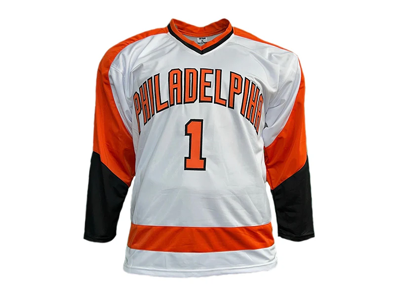 Bernie Parent Autographed White Philadelphia Hockey Jersey (JSA)
